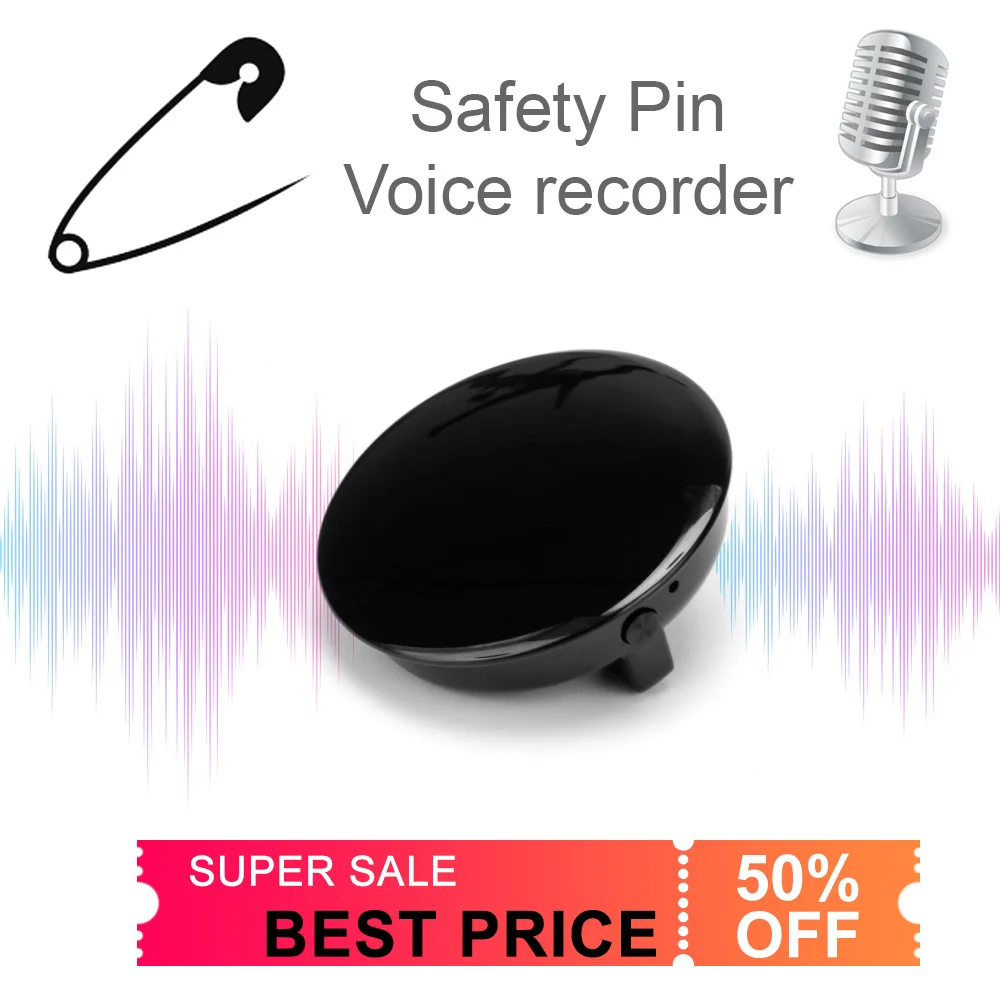 HD Noise Reduction Powerfull Mini Size Safety Pin Digital Voice Recorder HiFi MP3 Player Digital Audio Recorder
HD Noise Reduction Powerfull Mini Size Safety Pin Digital Voice Recorder HiFi MP3 Player Digital Audio Recorder