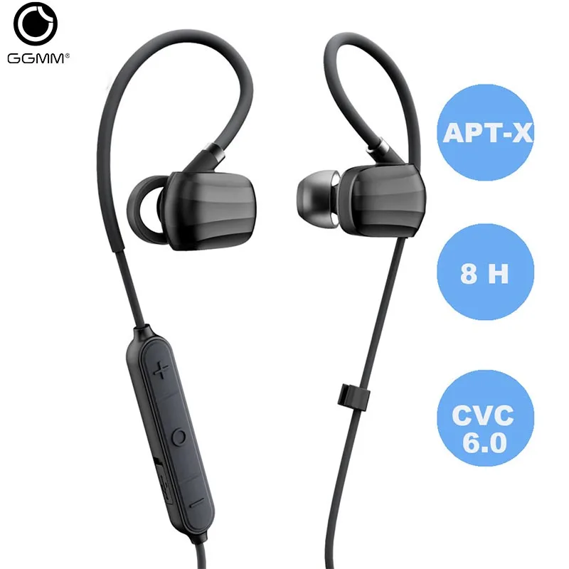 GGMM Wireless Bluetooth Earphone Headphones Sports Earbuds IPX4 Waterproof Headset With Mic Super Bass Headphones Support APT-X
GGMM Wireless Bluetooth Earphone Headphones Sports Earbuds IPX4 Waterproof Headset With Mic Super Bass Headphones Support APT-X