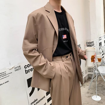 Mem Removable Sleeve 2 Pieces Suits Sets Jacket Pant Male Streetwear Japan Korea Style Loose Casual Suit Blazer Coat Trouser
Mem Removable Sleeve 2 Pieces Suits Sets Jacket Pant Male Streetwear Japan Korea Style Loose Casual Suit Blazer Coat Trouser