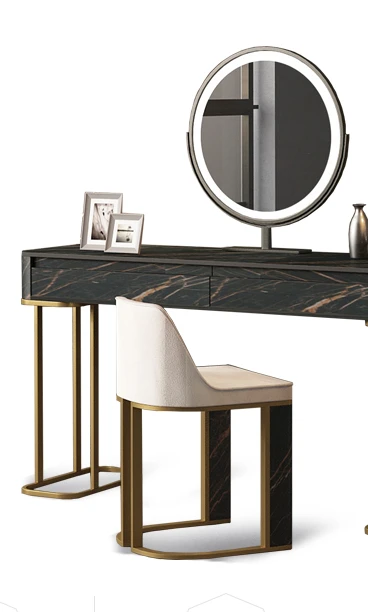 Italian style minimalist light luxury rock board dressing table bedroom simple modern marble dressing table with light
Italian style minimalist light luxury rock board dressing table bedroom simple modern marble dressing table with light