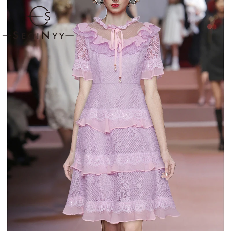 SEQINYY Sweet Dress 2020 Summer Spring New Fashion Design Women Short Sleeve Ruffles Lace Ruffles Light Purple Mini Dress
SEQINYY Sweet Dress 2020 Summer Spring New Fashion Design Women Short Sleeve Ruffles Lace Ruffles Light Purple Mini Dress