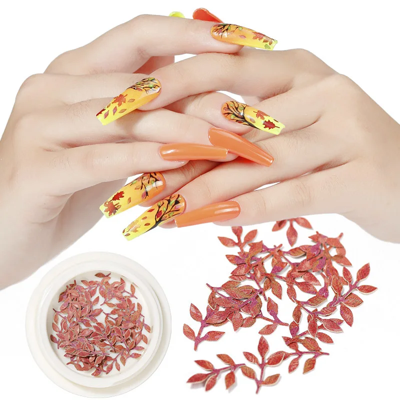 12 Colors DIY Fall Leaves Nail Maple Handmade Three-dimensional Nail Art Stickers Leaf Wood Pulp Sheet Nail Decal
12 Colors DIY Fall Leaves Nail Maple Handmade Three-dimensional Nail Art Stickers Leaf Wood Pulp Sheet Nail Decal