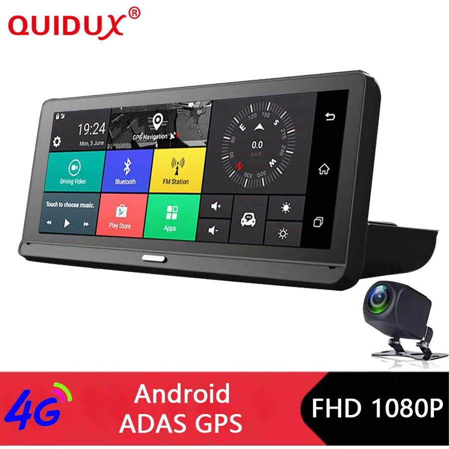 QUIDUX 8" IPS Car DVR Camera GPS 4G Android ADAS Dash cam Full HD 1080P Dual Lens car video Recorder Night Vision Remote monitor
QUIDUX 8" IPS Car DVR Camera GPS 4G Android ADAS Dash cam Full HD 1080P Dual Lens car video Recorder Night Vision Remote monitor