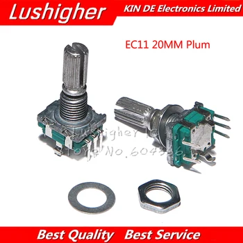 5PCS EC11 20mm Plum Hle Rotary Encoder Coding Switch Digital Potentiometer Switch 5 Pin DIY
5PCS EC11 20mm Plum Hle Rotary Encoder Coding Switch Digital Potentiometer Switch 5 Pin DIY