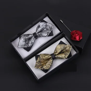 2020 New Fashion Designer Men's Bow Ties Double Fabric Retro Pattern Diamond Bow Tie Wedding Classic Butterfly Tie with Gift Box
2020 New Fashion Designer Men's Bow Ties Double Fabric Retro Pattern Diamond Bow Tie Wedding Classic Butterfly Tie with Gift Box