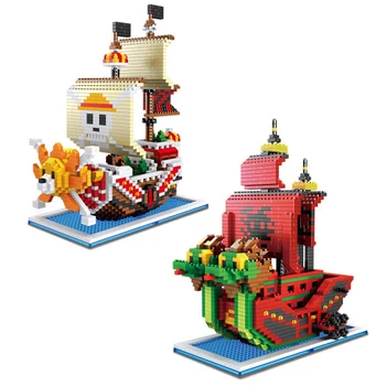 Mini Anime cartoon pirate ship model building blocks set Technic brick DIY model educational toys for children birthday Gift
Mini Anime cartoon pirate ship model building blocks set Technic brick DIY model educational toys for children birthday Gift