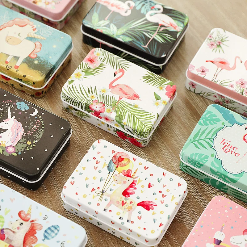 1Pc Portable Cartoon Unicorn Flamingo Mini Tin Box Sealed Jar Packing Boxes Candy Box Small Storage Headphones Gift Box BE101
1Pc Portable Cartoon Unicorn Flamingo Mini Tin Box Sealed Jar Packing Boxes Candy Box Small Storage Headphones Gift Box BE101