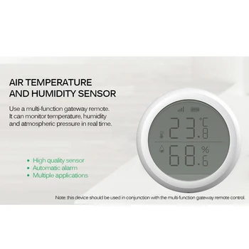 Zigbee Temperature And Humidity Sensor With LCD Screen Display With Battery Home Automation Scene Security Alarm Sensor
Zigbee Temperature And Humidity Sensor With LCD Screen Display With Battery Home Automation Scene Security Alarm Sensor