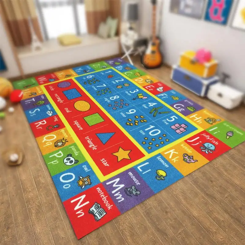 Area Rug Cognition Preschool Toys Decoration Home Infant Thick Baby Play Mat Waterproof Educational Carpet Cartoon Pattern Room
Area Rug Cognition Preschool Toys Decoration Home Infant Thick Baby Play Mat Waterproof Educational Carpet Cartoon Pattern Room