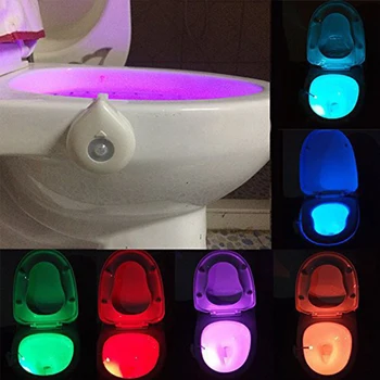 Smart PIR Motion Sensor Toilet Seat Night Light 8 Colors Waterproof Backlight For Toilet Bowl LED Lamp WC Toilet Light
Smart PIR Motion Sensor Toilet Seat Night Light 8 Colors Waterproof Backlight For Toilet Bowl LED Lamp WC Toilet Light