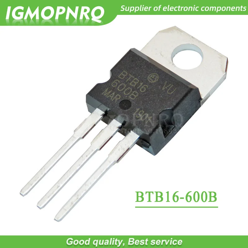 10 шт. BTB16-600B BTB16-600 BTB16 Triacs 16 Amp 600 вольт TO-220 новый оригинальный | Электронные