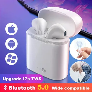 i7s tws wireless earphone upgraded version bluetooth 5.0 sports running headset music player stero with charging case for mobile 
i7s tws wireless earphone upgraded version bluetooth 5.0 sports running headset music player stero with charging case for mobile