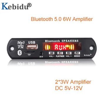 KEBIDU Wireless 6W Amplifier Bluetooth 5.0 MP3 WMA Decoder Board Module with TF SD Card USB FM Radio For Car MP3 Speaker Record
KEBIDU Wireless 6W Amplifier Bluetooth 5.0 MP3 WMA Decoder Board Module with TF SD Card USB FM Radio For Car MP3 Speaker Record