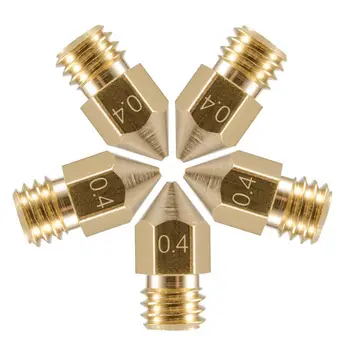 5pcs 0.4mm Brass Nozzle+5pcs 30mm Throat Tube for 3D Printer Extruder Head Lightweight ang Durable tools 
5pcs 0.4mm Brass Nozzle+5pcs 30mm Throat Tube for 3D Printer Extruder Head Lightweight ang Durable tools