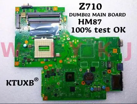 Фото Материнская плата KTUXB гантель 02 подходит для материнской платы Lenovo Z710 ноутбука HM87