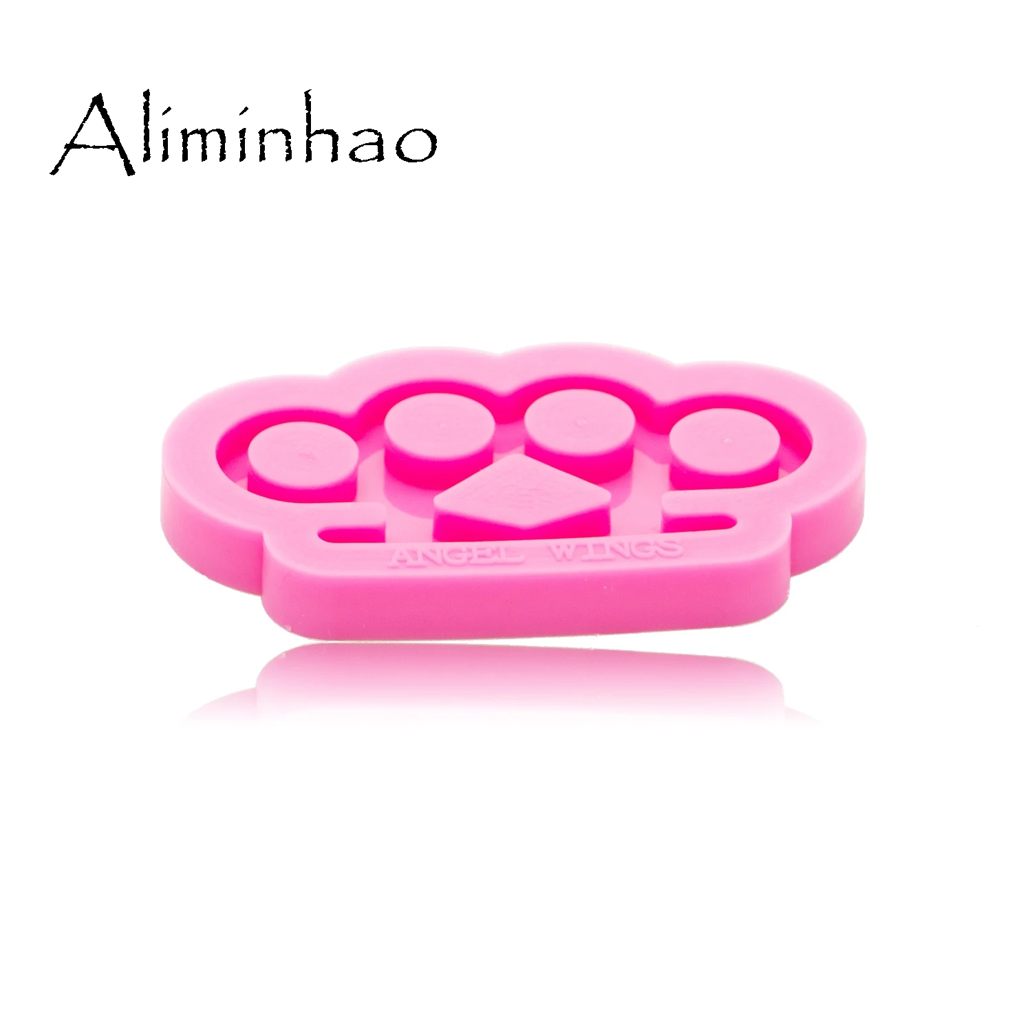 Generic DY0268 Shiny Mini Brass Knuckles Shape Mold Silicone Molds DIY