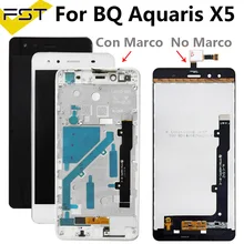 Pour BQ Aquaris X5 écran LCD + Écran Tactile LCD Numériseur Avec Cadre Remplacement LCD Panneau Tactil Pour BQ X5 ÉCRAN LCD=