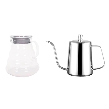 2Pcs Mounting Bracket Hand Punch Pot Coffee Pots with Lid Drip Gooseneck Spout Long Mouth Coffee Kettle Teapot - Silver 600Ml St
2Pcs Mounting Bracket Hand Punch Pot Coffee Pots with Lid Drip Gooseneck Spout Long Mouth Coffee Kettle Teapot - Silver 600Ml St