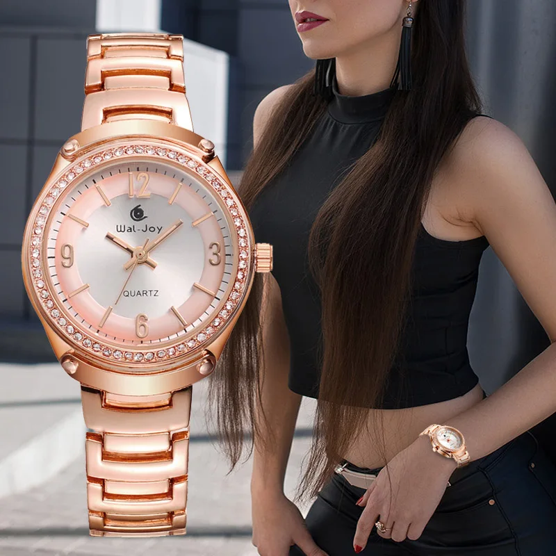 WJ-9005 Wal-Joy Luxury Rhinestone Watch Women Watches Fashion Gold Ladies Quartz Wristwatch Clock reloj mujer relogio feminino
WJ-9005 Wal-Joy Luxury Rhinestone Watch Women Watches Fashion Gold Ladies Quartz Wristwatch Clock reloj mujer relogio feminino