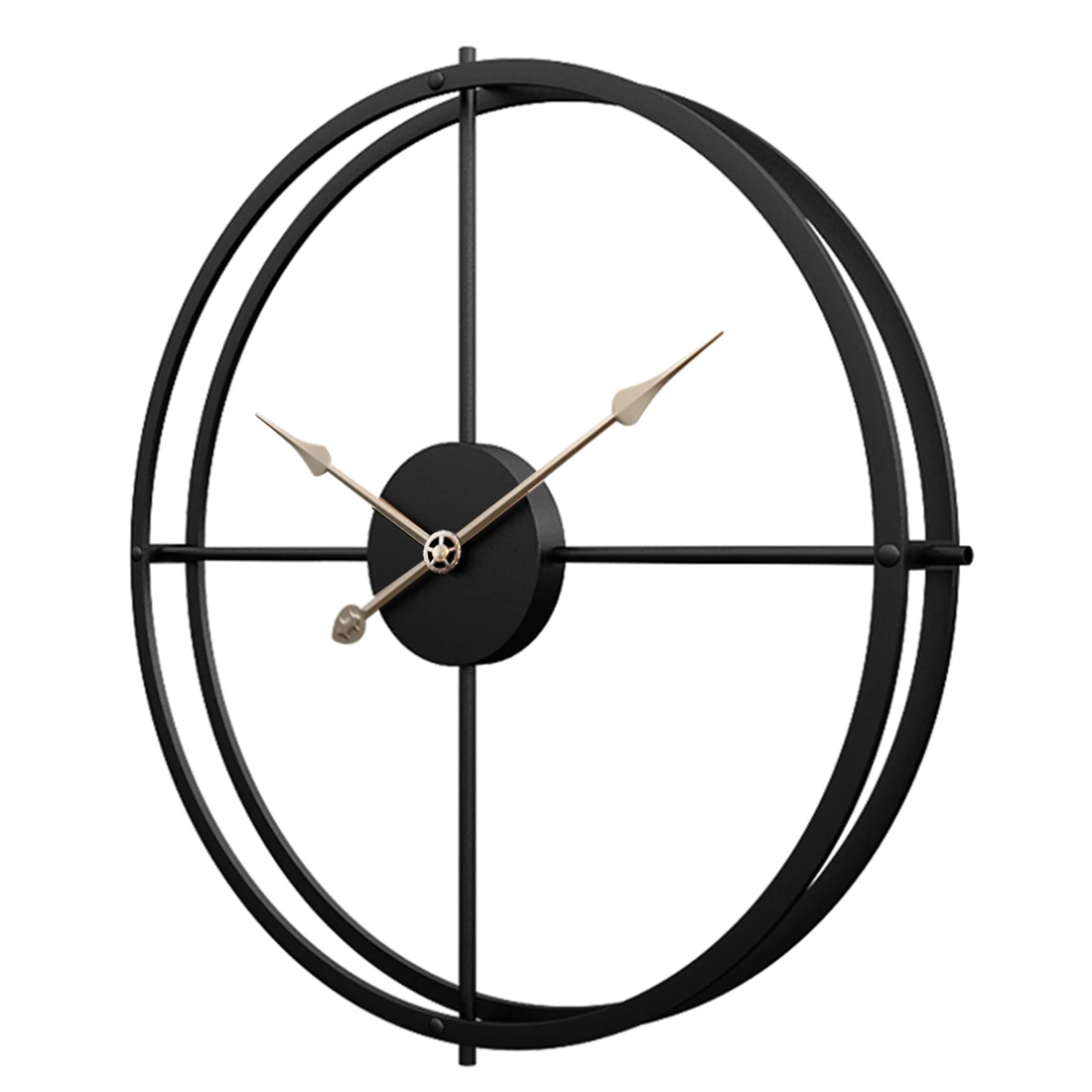 New Arrival 1 Pcs 60cm Retro Simple Iron Art Silent Wall Clock For Home Decor - Black + Golden
New Arrival 1 Pcs 60cm Retro Simple Iron Art Silent Wall Clock For Home Decor - Black + Golden