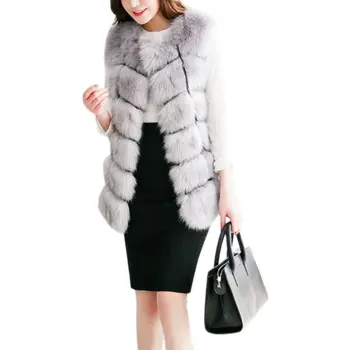 Fashion Fur Vest Coat Luxury Faux Fox Warm Vests Winter Women's Coats Sleeveless Jacket Gilet Veste S-4XL Rk 
Fashion Fur Vest Coat Luxury Faux Fox Warm Vests Winter Women's Coats Sleeveless Jacket Gilet Veste S-4XL Rk