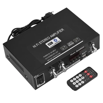 EU-plug G30 MP3 Music HiFi Stereo Amplifier USB/TF Card/AUX Bluetooth HiFi Amplifier FM Radio with Remote
EU-plug G30 MP3 Music HiFi Stereo Amplifier USB/TF Card/AUX Bluetooth HiFi Amplifier FM Radio with Remote