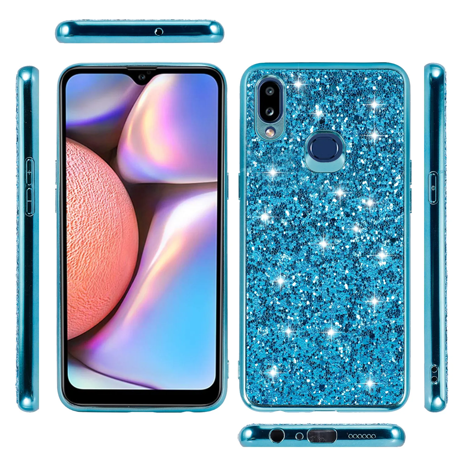 Блестящий Алмазный блестящий чехол для Samsung Galaxy A10s 6 2 "SM-A107F/DS жесткий дюйма Conque |
