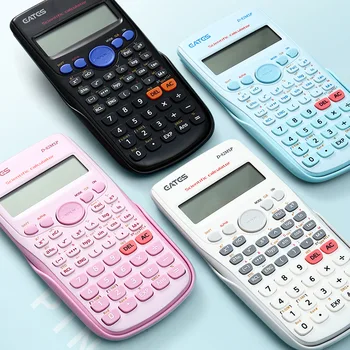 Digital Scientific Calculator 240 Functions Statistics Mathematics 2line Display D-82msp For Student School Undergraduate Learn