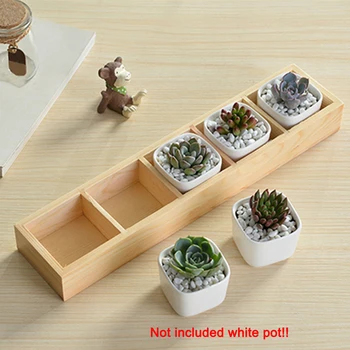 5-Grid Wooden Succulent Plant Fleshy Flower Pot Box Tray Decorative Containers #734
5-Grid Wooden Succulent Plant Fleshy Flower Pot Box Tray Decorative Containers #734