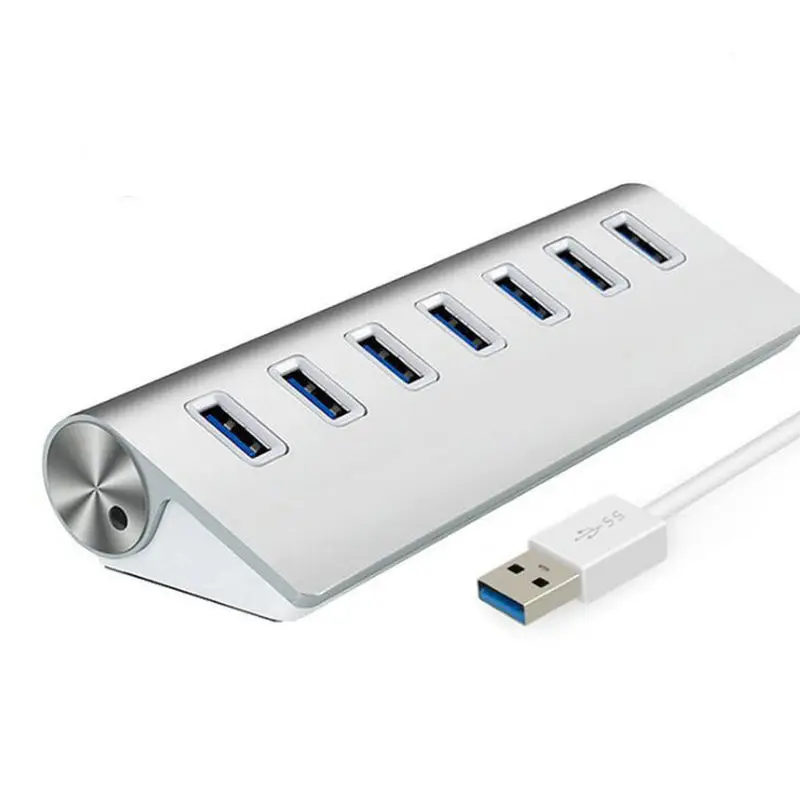 Aluminum Usb Hub 3.0 Usb Splitter 7 Port Adapter USB3.0 Extension Cable For Macbook Pc Laptop Hard Drives
Aluminum Usb Hub 3.0 Usb Splitter 7 Port Adapter USB3.0 Extension Cable For Macbook Pc Laptop Hard Drives