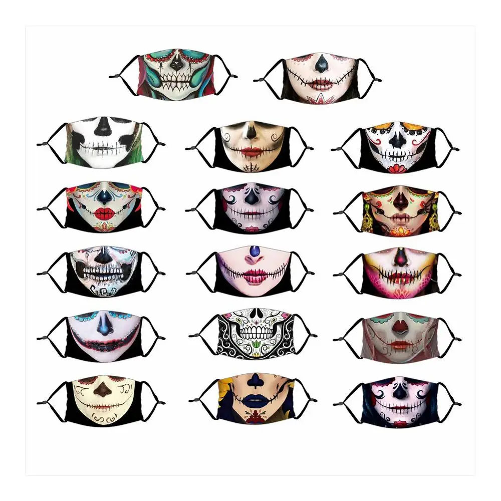 Halloween Masks/ Horror Element Pattern/Dustproof Breathable/PM2.5 Filter Element/Adjustable/Horror Atmosphere Dress Up Supplies
Halloween Masks/ Horror Element Pattern/Dustproof Breathable/PM2.5 Filter Element/Adjustable/Horror Atmosphere Dress Up Supplies