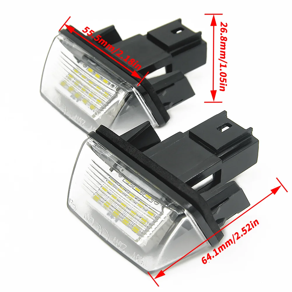 High Quality 2Pcs 18 LED License Plate Lights Lamp For Peugeot 206 207 307 308 406 Citroen C3/C4/C5/C6
High Quality 2Pcs 18 LED License Plate Lights Lamp For Peugeot 206 207 307 308 406 Citroen C3/C4/C5/C6