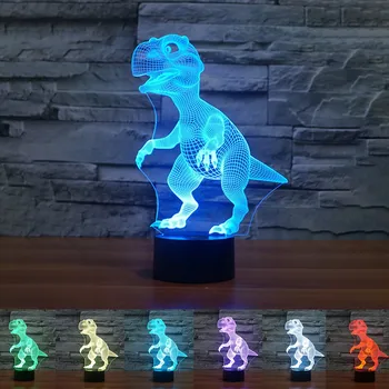 Dinosaur 3D Night Light 3D Light up Lamp with Remote Control 16 Colors household lighting accessories for home lamp фонарь
Dinosaur 3D Night Light 3D Light up Lamp with Remote Control 16 Colors household lighting accessories for home lamp фонарь