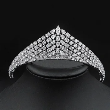 Bridal Zircon Tiara Bridal Jewelry Headpiece Princess Crown Rhinestone Wedding Hair Accessories Diademas De Novia 2020 
Bridal Zircon Tiara Bridal Jewelry Headpiece Princess Crown Rhinestone Wedding Hair Accessories Diademas De Novia 2020