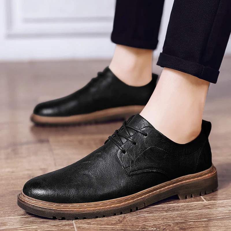 Men British Casual Dress Shoes Male Gentleman PU Leather Footwear Semi-formal Men Loafers 2021 New Men Casual Shoes
Men British Casual Dress Shoes Male Gentleman PU Leather Footwear Semi-formal Men Loafers 2021 New Men Casual Shoes