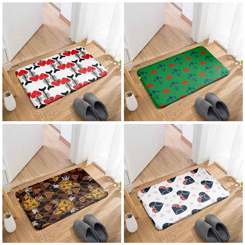 New 3D Heart-Shaped Pattern Door Mat Non-Slip Bathroom Corridor Mat For Floor Bedroom Living Room Decor High Quality PVC Carpet
New 3D Heart-Shaped Pattern Door Mat Non-Slip Bathroom Corridor Mat For Floor Bedroom Living Room Decor High Quality PVC Carpet