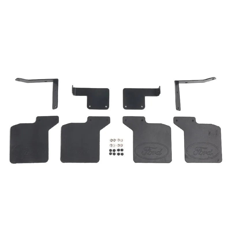 TRX4 Front & Rear Fender Rubber Mud Flaps For 1/10 RC Crawler Car Traxxas Trx-4 Ford BRONCO Simulation Upgrade Parts