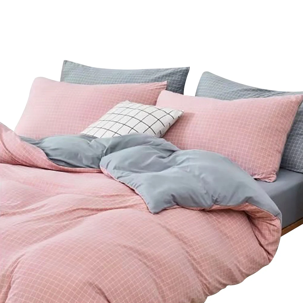 Duvet cover set AB double side pillowcase flat sheet high quality home textile 4pcs king size
Duvet cover set AB double side pillowcase flat sheet high quality home textile 4pcs king size
