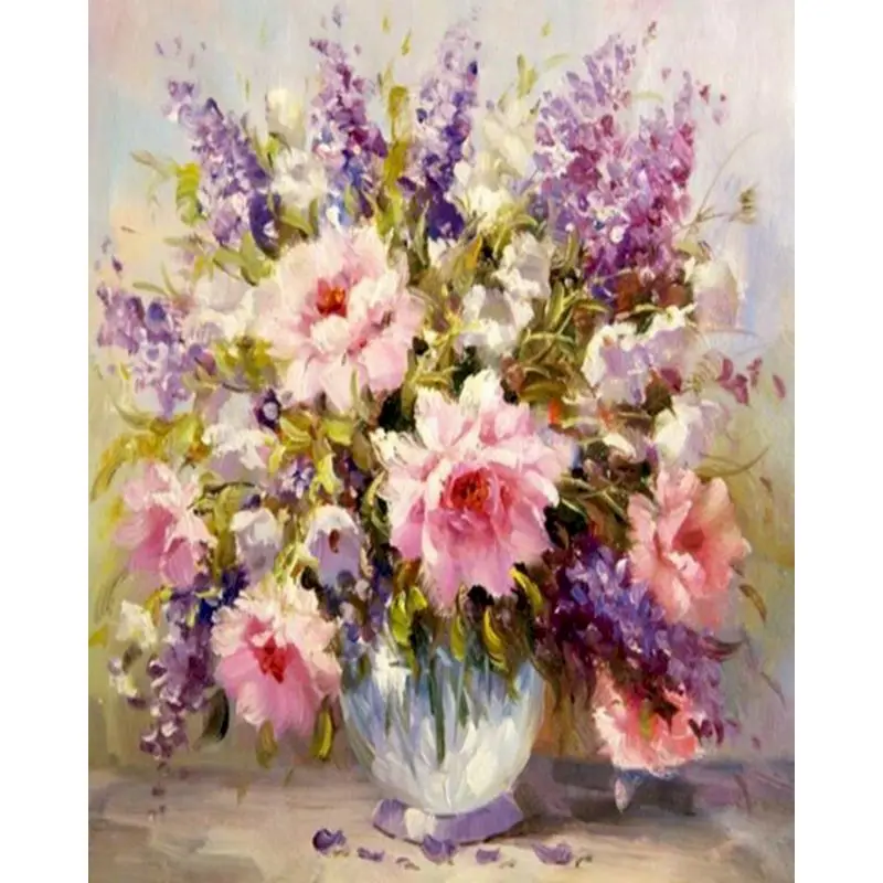 Vase Oil Painting By Numbers beautiful Open lavender Flowers HandPainted Kits Drawing Canvas DIY Pictures Home Decoration Gift
Vase Oil Painting By Numbers beautiful Open lavender Flowers HandPainted Kits Drawing Canvas DIY Pictures Home Decoration Gift