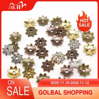 9MM Bead Caps Mix 100pcs/lot Flower Bead Caps End Petals Beads Charms for Jewelry Making In Beads Hole Is 1.5mm
9MM Bead Caps Mix 100pcs/lot Flower Bead Caps End Petals Beads Charms for Jewelry Making In Beads Hole Is 1.5mm