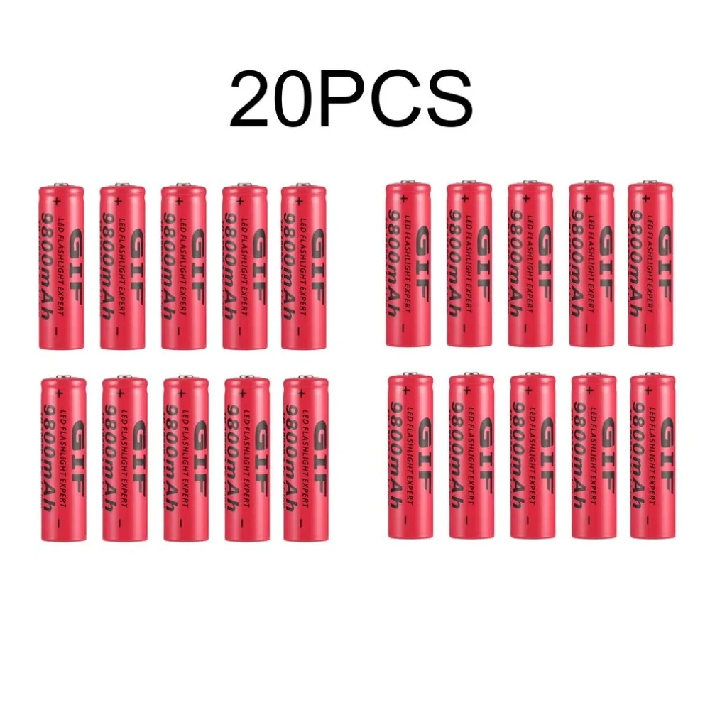 20Pcs TR 18650 3.7V 9800mAh Capacity Li-ion Rechargeable Battery With dual/four charger For LED Flashlight Batteries Dropship
20Pcs TR 18650 3.7V 9800mAh Capacity Li-ion Rechargeable Battery With dual/four charger For LED Flashlight Batteries Dropship