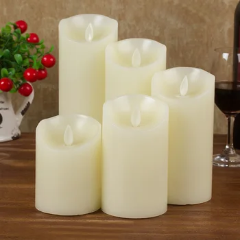 

3Pcs Set LED Flickering Flame Flameless Candle Mood Candles Lamp Light Home Wedding Party Decoration Realistic Flames