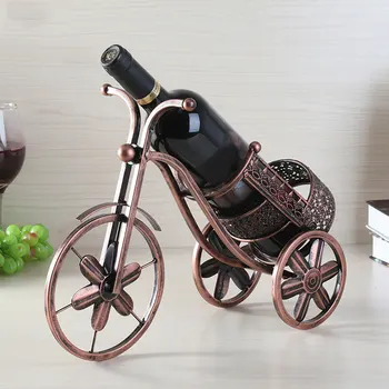 Kitchen Storage European Style Iron Structure Tricycle Shape Shelf Decorative Wine Rack Free Standing Durable Bottle Display
Kitchen Storage European Style Iron Structure Tricycle Shape Shelf Decorative Wine Rack Free Standing Durable Bottle Display