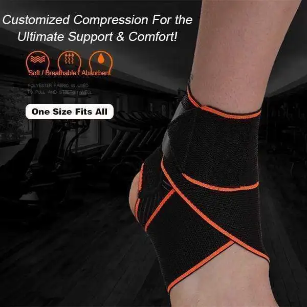 Excellent New Compression Bandage Pressurized Ankle Support Wrist Support Sports Gym Badminton Ankle Brace Protector with Strap
Excellent New Compression Bandage Pressurized Ankle Support Wrist Support Sports Gym Badminton Ankle Brace Protector with Strap