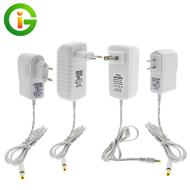 DC12V Power Supply Adapter AC100-240V White Shell Lighting Transformers Output DC12V 1A / 3A Power Converter for LED Strip.
DC12V Power Supply Adapter AC100-240V White Shell Lighting Transformers Output DC12V 1A / 3A Power Converter for LED Strip.