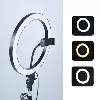 Mobile Phone Live Stand Fill Light Tripod The Flash Right Light LED Macro Ring Light for Selfie Stick for Phone for Iphone X 11
Mobile Phone Live Stand Fill Light Tripod The Flash Right Light LED Macro Ring Light for Selfie Stick for Phone for Iphone X 11
