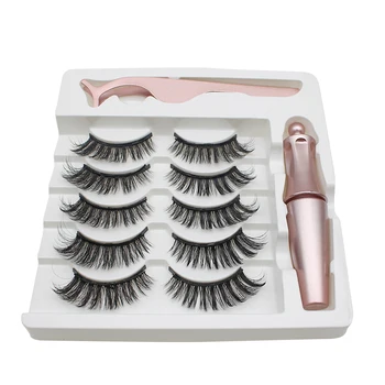 5pairs 5 Magnetic Eyelashes 3D Faux mink Eyelashes Magnet Lashes Magnetic Liquid Eyeliner&Magnetic False Eyelashes & Tweezer Set
5pairs 5 Magnetic Eyelashes 3D Faux mink Eyelashes Magnet Lashes Magnetic Liquid Eyeliner&Magnetic False Eyelashes & Tweezer Set