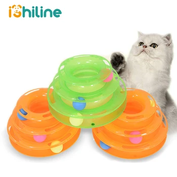 Three Levels pet cat toy Tower Tracks Disc cat Intelligence Amusement triple disc cat toys ball Training Amusement plate
Three Levels pet cat toy Tower Tracks Disc cat Intelligence Amusement triple disc cat toys ball Training Amusement plate