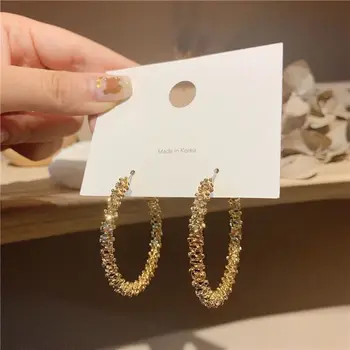 S925 Silver Needle Earrings Trendy Creative Metal C-shaped Big Circle Circle Temperament Small Sense Of All-match Ear Jewelry Fe
S925 Silver Needle Earrings Trendy Creative Metal C-shaped Big Circle Circle Temperament Small Sense Of All-match Ear Jewelry Fe