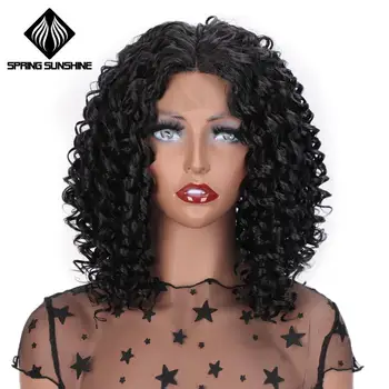 Spring sunshine Synthetic Lace Front Wig Black Loose Wave Afro Deep Curly Medium Length Party Daily Wigs For Black Women
Spring sunshine Synthetic Lace Front Wig Black Loose Wave Afro Deep Curly Medium Length Party Daily Wigs For Black Women